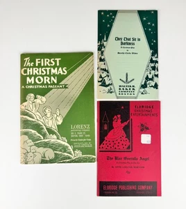 Set of 3 Vintage Christmas Play Scripts Booklets Eldridge Baker Lorenz - Picture 1 of 5