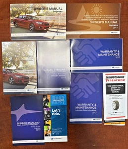 2017 Subaru Impreza Owners Manual Guide Book Set & Case OEM Factory service - Bild 1 von 4
