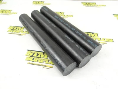 3 PIEZAS RUEDA R-5500 NEGRA MECANIZABLE PLÁSTICO REDONDO STOCK 1-1/2" X 10" (#504) Foto 1 de 4