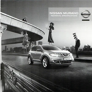 Nissan Murano Specifications 2010-11 UK Market Brochure 3.5 V6 2.5 dCi - Picture 1 of 2