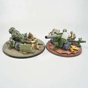 Warhammer 40k Army Astra Militarum Ordnance Team Painted - Picture 1 of 9