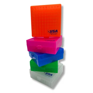 USA Scientific 100-Place Polypropylene Hinged Freezer Boxes | Storage - Picture 1 of 24