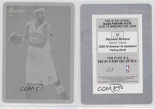 2009-10 Bowman '48 Printing Plate Black 1/1 Rasheed Wallace #23