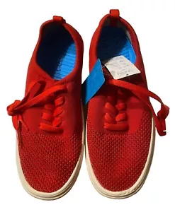 Neu People Schuhe Stanley Knit UNISEX rot Mesh Skylite Mode Sneaker W-8 M-6 - Bild 1 von 5