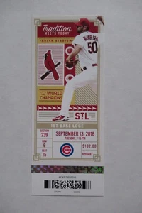 ST. LOUIS CARDINALS VS CHICAGO CUBS 9/13/2016 FULL TICKET ~ FOWLER/DIAZ/MOSS HRs - Picture 1 of 1