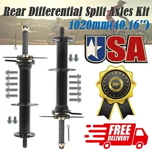 1020 mm 40 Zoll Hinteres Differential Split Achsen Kit für ATV Buggy Go Kart Golf Cart USA - Bild 1 von 13
