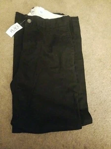 New Children's Place Boys 14 Black Chino uniform dress cotton Pants - Picture 1 of 7