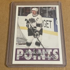 1994-95 Topps Premier League Leaders Points Wayne Gretzky #150 Los Angeles Kings