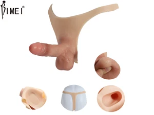 BIMEI Silicone Wearable Dildo Thong Panties Flexible Penis for Unisex #15 - Picture 1 of 11