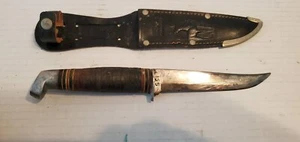 Vintage Boker USA 155 Survival Messer 8,75" + Solingen Edge Scheide W Germany - Bild 1 von 4