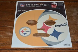 NFL Game Day Full Face PITTSBURGH STEELERS Temporary Tattoo USA Easy Removal NEW - Picture 1 of 3