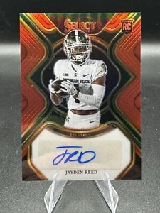 Jayden Reed 2023 Panini Select Draft Picks Red Prizm Rc Auto Packers - Imagen 1 de 2