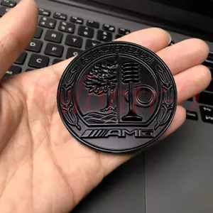 Calcomanía redonda 57 mm con insignia plana de manzano negro Affalterbach emblema negro para AMG - Imagen 1 de 6