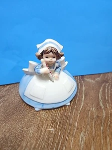Lefton Porcelain Nurse Figurine With Thermometer 1950s - Picture 1 of 4
