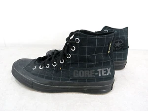 Converse All Stars Gore-Tex Black Hi Tops Trainers UK 8 EUR 41.5 Chuck Taylor - Picture 1 of 8