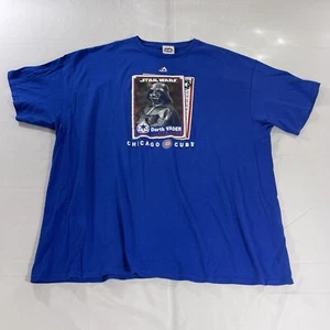 T-shirt Majestic 2XL Chicago Cubs Star Wars Darth Vader grafica MLB Sith Lord - Foto 1 di 13
