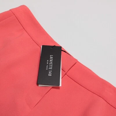 Pantalones de vestir recortados Lafayette 148 NWD Manhattan talla 6 en ultra rosa Foto 1 de 4