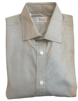Camisa de vestir 100 % algodón con panel ventana color tostado charvet talla 15/38 - 16,5 (42) $795 nueva con etiquetas Foto 1 de 3
