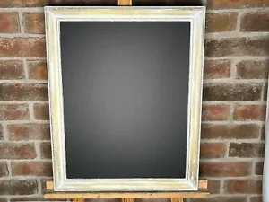 Chalk Board Blackboard Wedding Kitchen Salon Restaurant Ornate Distressed White - Picture 1 of 12