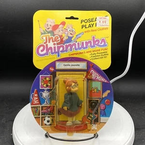 Alvin & the Chipmunks Gentle Jeanette Poseable Play Pals Pink Nose 1984 NOS! - Picture 1 of 2