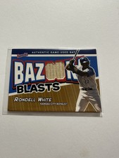 Rondell White 2004 Topps Bazooka Blasts Game Used Bat Relic Royals