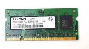 Elpida 1GB PC2-5300S DDR2 667MHz Laptop Memory EBE11UE6ACUA-6E-E - Picture 1 of 1