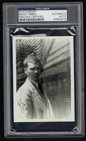 Buddy Ebsen signed autograph 3x4.5 Vintage 1940's Snapshot Photo PSA Slabbed Cover