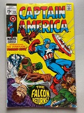 Captain America 126 • Marvel Comics 1970 • Falcon dressed as Captain America