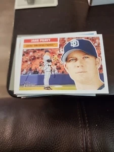 2005 Topps Heritage - White Back #377 Jake Peavy - Picture 1 of 2