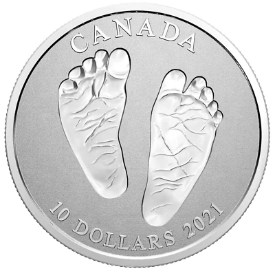 2021 Canada $10 Welcome to the World Pure Silver Baby Coin - Image 1 of 4