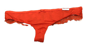 NWT Lane Bryant Cacique Sexy Holiday Red Lace Nylon Thong Panties Size 2X 22 24