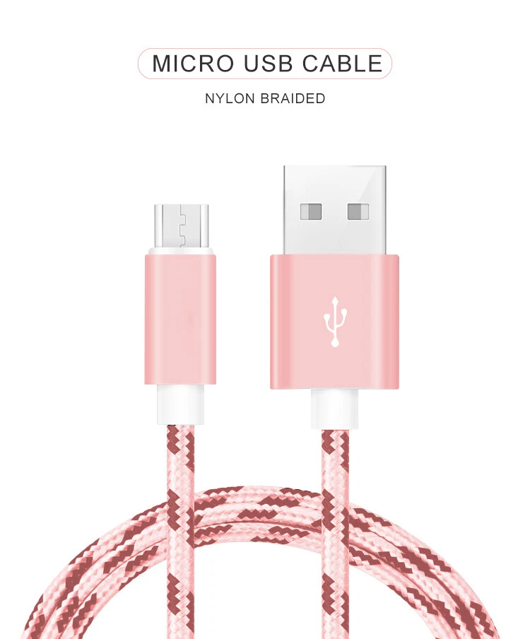 Micro USB Fast Charger Charging Lead Cable for Nokia 1 2 7 3 5 6 X C3 2.4 2.3 C2 - Image 1 of 4