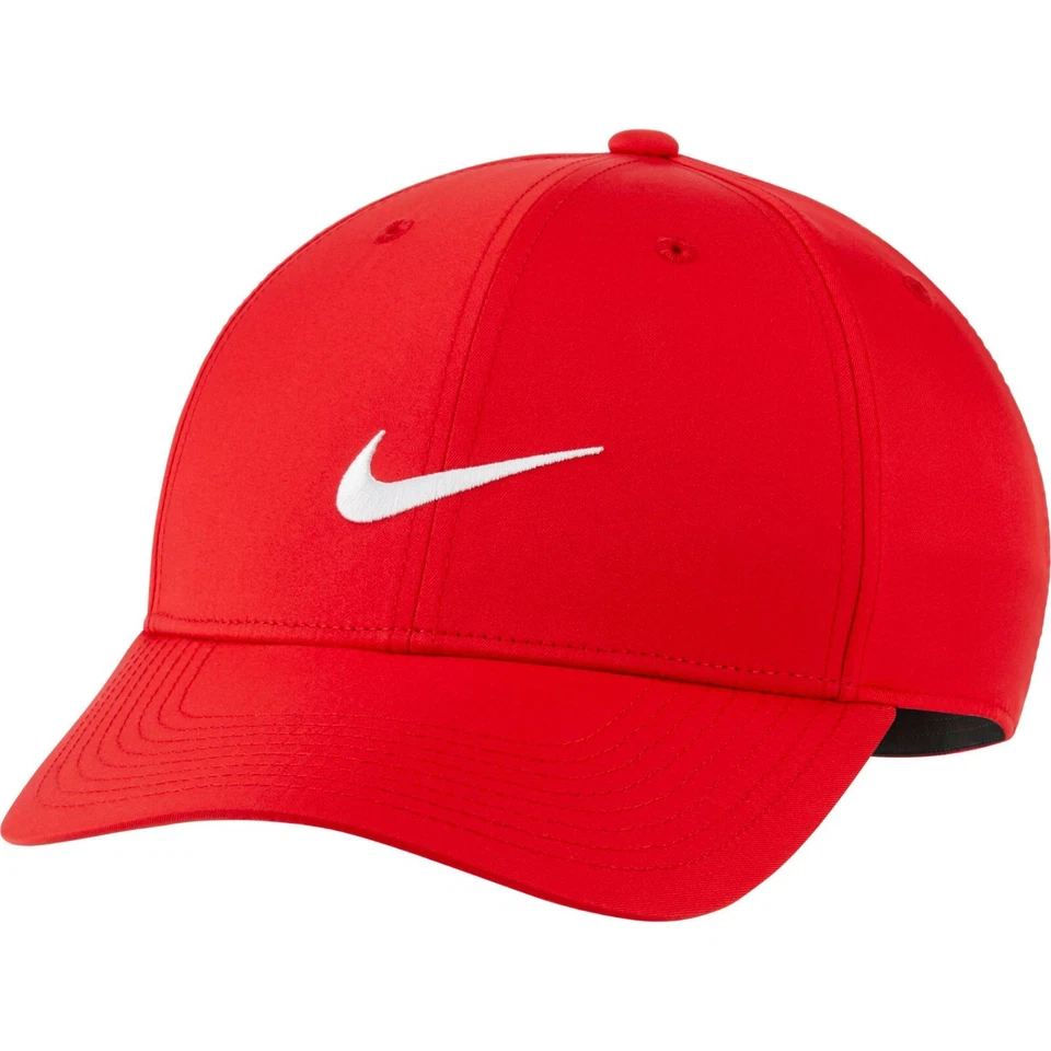 Nike Golf Hat Mens Adjustable Dri FIT Legacy91 Tech Performance University Red