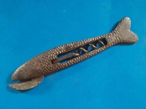 Scarce 1875 Frederick Sunderland Coney Fish Reg Design Corkscrew Can Opener - Picture 1 of 2