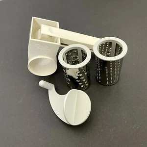 Pampered Chef Deluxe Handheld Rotary Cheese Grater #1275 W/ 2 Blades - Picture 1 of 5