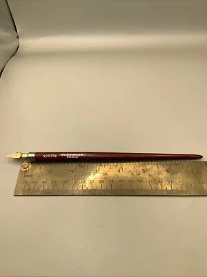 Bolígrafo de inmersión de madera roja vintage KOH-I-NOOR Alemania. No. 03 1/2 ¡Con bloqueo de plumín difícil de encontrar! Foto 1 de 4