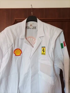 Ferrari Original Size M Techniques White Shirt - Picture 1 of 8