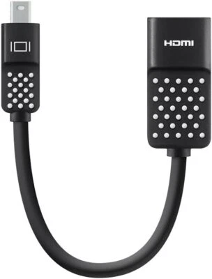 Belkin Mini Displayport To HDMI Adapter - Compatible With 4k Monitors F2CD079B - Image 1 of 4