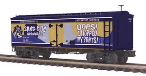 O-Gauge - MTH - Sand City Brewing 36' Woodsided Reefer #150 - Picture 1 of 1