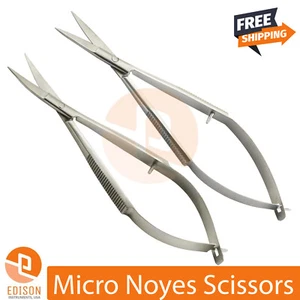 Chirurgische Noyes Schere Augenschere Mikrochirurgie Federwirkung STR+CVD  - Bild 1 von 4