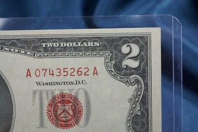 1963 $2 Red Seal United States Note Two Dollars Uncirculated Crisp CN869 - Image 1 of 4