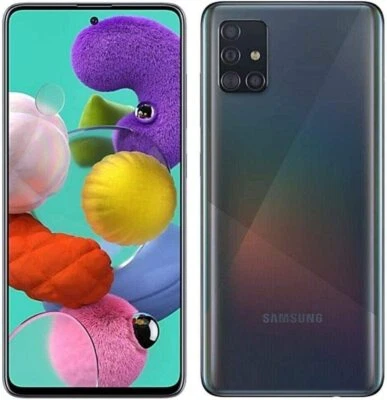 UNUSED Fully Unlocked Samsung Galaxy A51 128GB Black A515U  - NO RETAIL BOX - Image 1 of 4