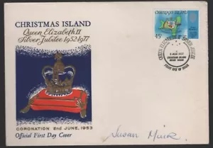 1977 Christmas Island Xmas CHRISTMAS FDC - Picture 1 of 1