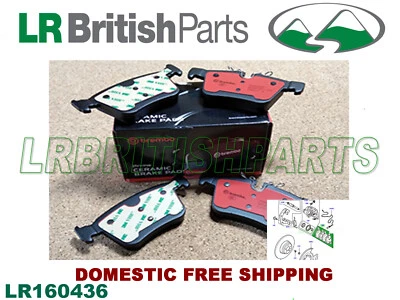 LAND ROVER REAR BRAKE PADS RANGE ROVER EVOQUE 16-18 DISCOVERY SPORT 15 LR160436 - Image 1 of 4