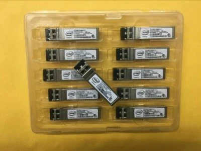10pcs Intel E10GSFPSR FTLX8571D3BCV-IT SFP+ Transceiver For X520-DA2/SR2 - Image 1 of 4