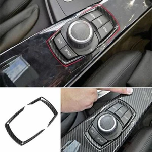 For BMW 3 4 Series GT 2013-2019 Carbon Fiber Console Switch Button Cover Frame - Picture 1 of 5