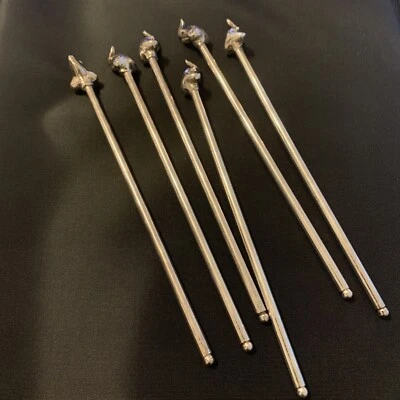 Vajilla de colección plato de plata elefantes bebida, palitos de revuelo, republicano - Imagen 1 de 4