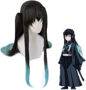 NEW Demon Slayer Kimetsu no Yaiba Cosplay Muichiro Tokito Costume Wig Book Week - Picture 1 of 5