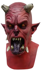 Hell Monster Hades Gatekeeper Ghoulish DELUXE ADULT LATEX PIT FIEND DEVIL MASK - Picture 1 of 1