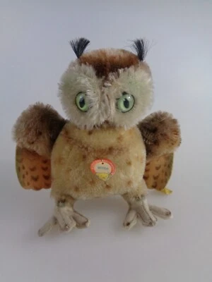 Steiff Eule Wittie 4314 KFS 14cm 1954 - 1958 (7296) - Bild 1 von 4